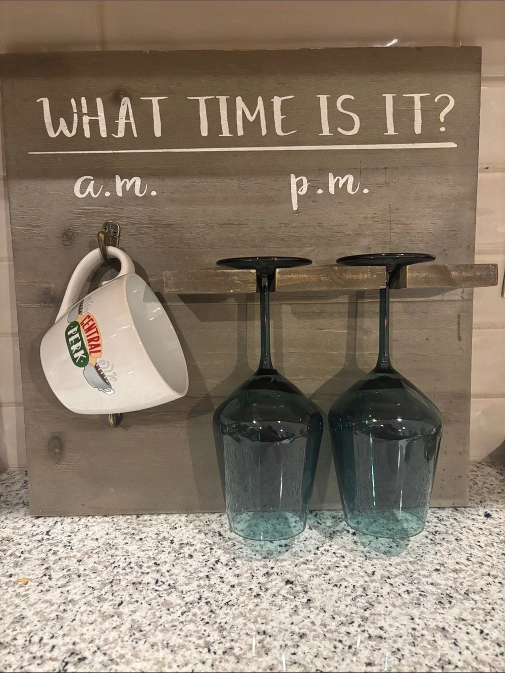 What Time Is It? Wall Organizer in Gray - Unbranded